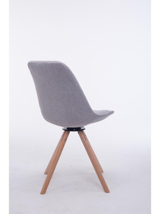 Troyes pyörivä vierailijatuoli Natura Fabric Pyöreä, harmaa