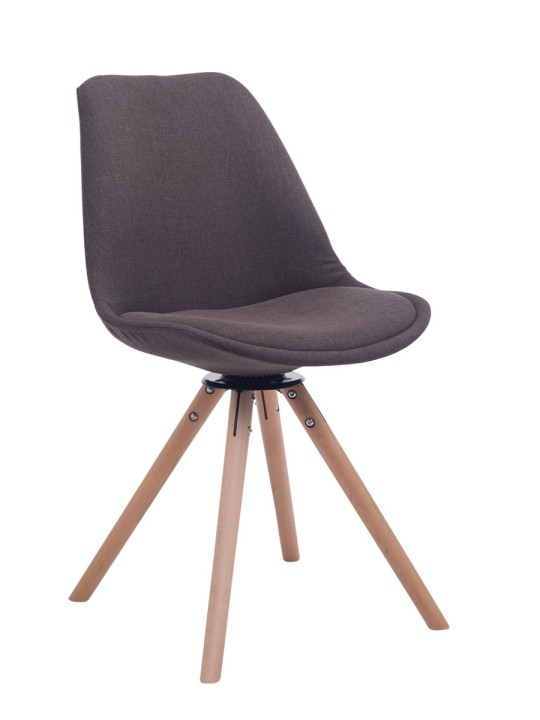 Troyes pyörivä vierailijatuoli Natura Fabric Pyöreä, tummanharmaa
