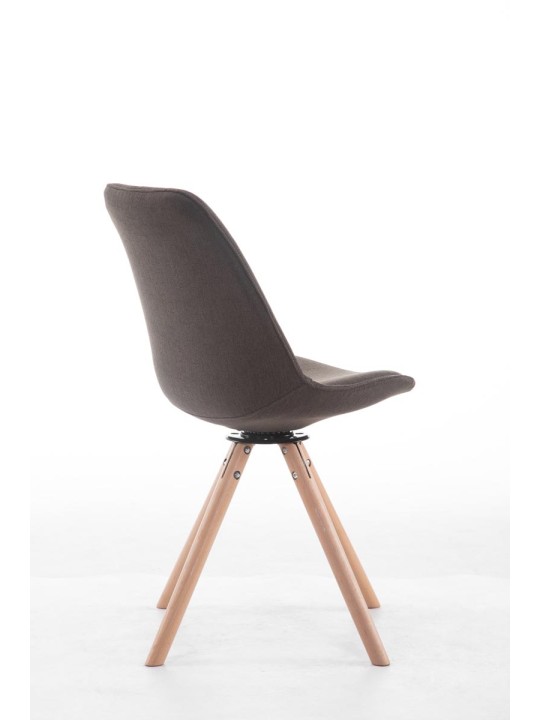 Troyes pyörivä vierailijatuoli Natura Fabric Pyöreä, tummanharmaa
