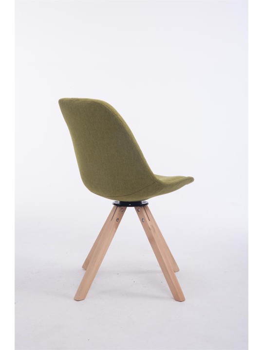 Troyes Swivel Natura Fabric Square Vierailijatuoli, vihreä