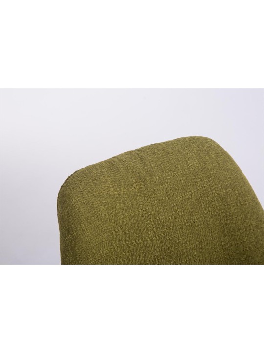 Troyes Swivel Natura Fabric Square Vierailijatuoli, vihreä