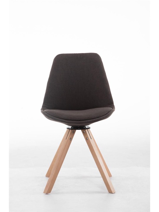 Troyes Swivel Natura Fabric Square Vierailijatuoli, tummanharmaa