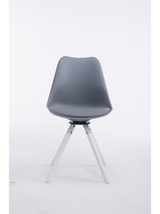 Vierailijatuoli Troyes kääntyvä pyöreä, harmaa