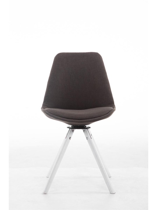 Vierailijatuoli Troyes kääntyvä kangas pyöreä, tummanharmaa