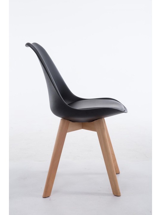 Vierailutuoli Borneo V2 Natura keinonahkaa, musta