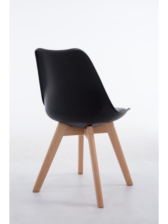 Vierailutuoli Borneo V2 Natura keinonahkaa, musta