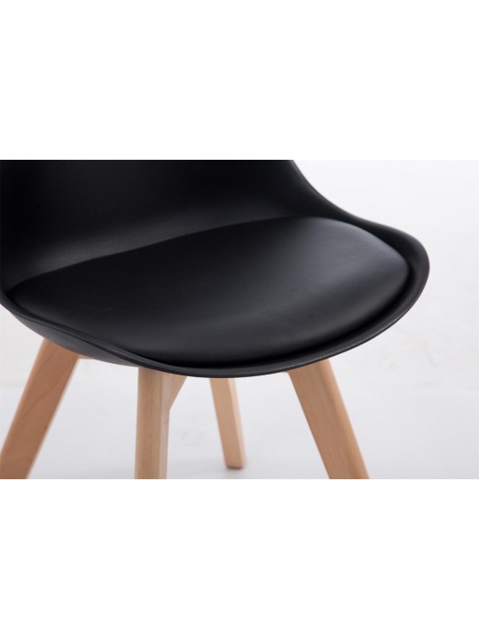 Vierailutuoli Borneo V2 Natura keinonahkaa, musta