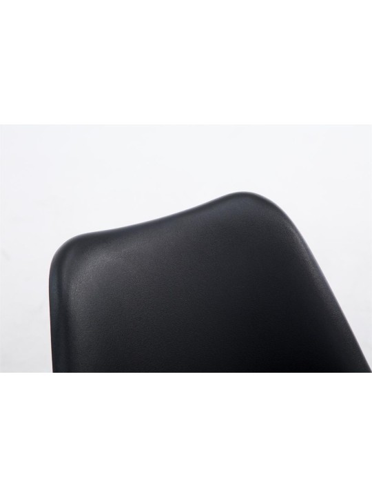 Vierailutuoli Borneo V2 saksanpähkinä keinonahkaa, musta