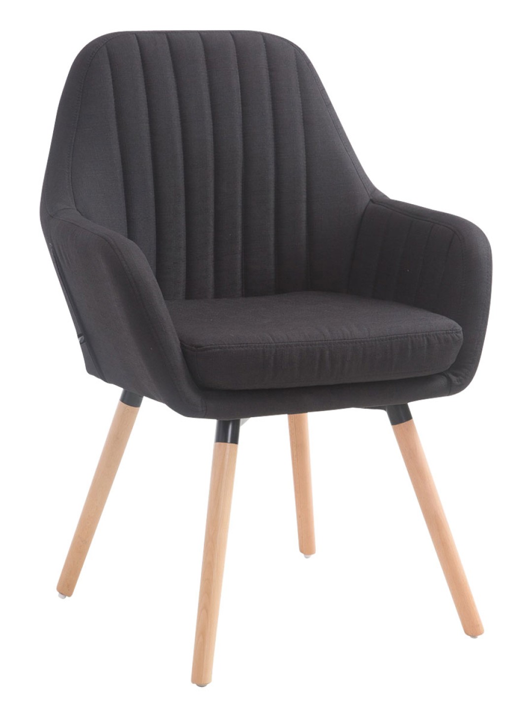 Tuoli Florian kangas Natura, musta