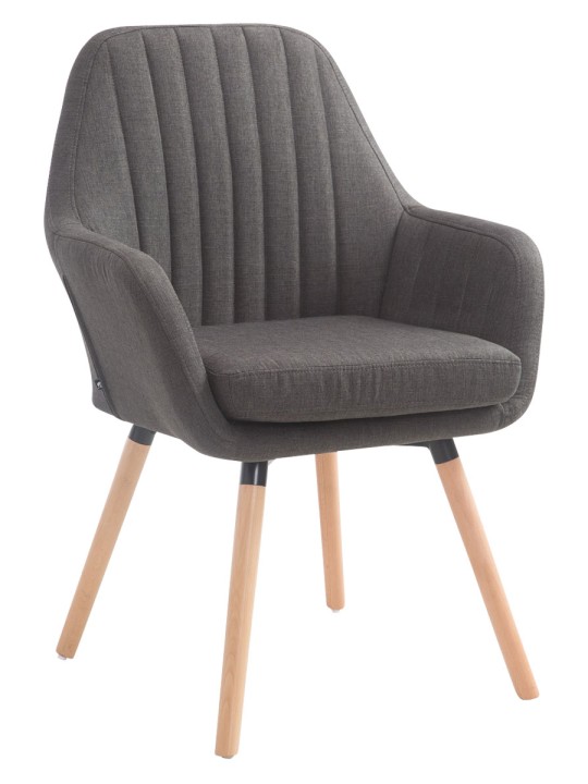 Tuoli Florian kangas Natura, tummanharmaa