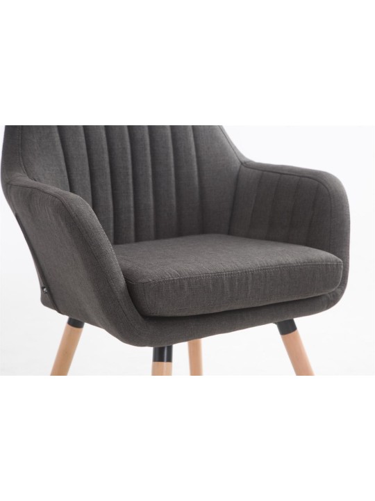 Tuoli Florian kangas Natura, tummanharmaa