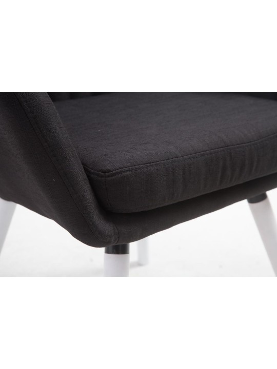 Tuoli Florian kangasta, musta