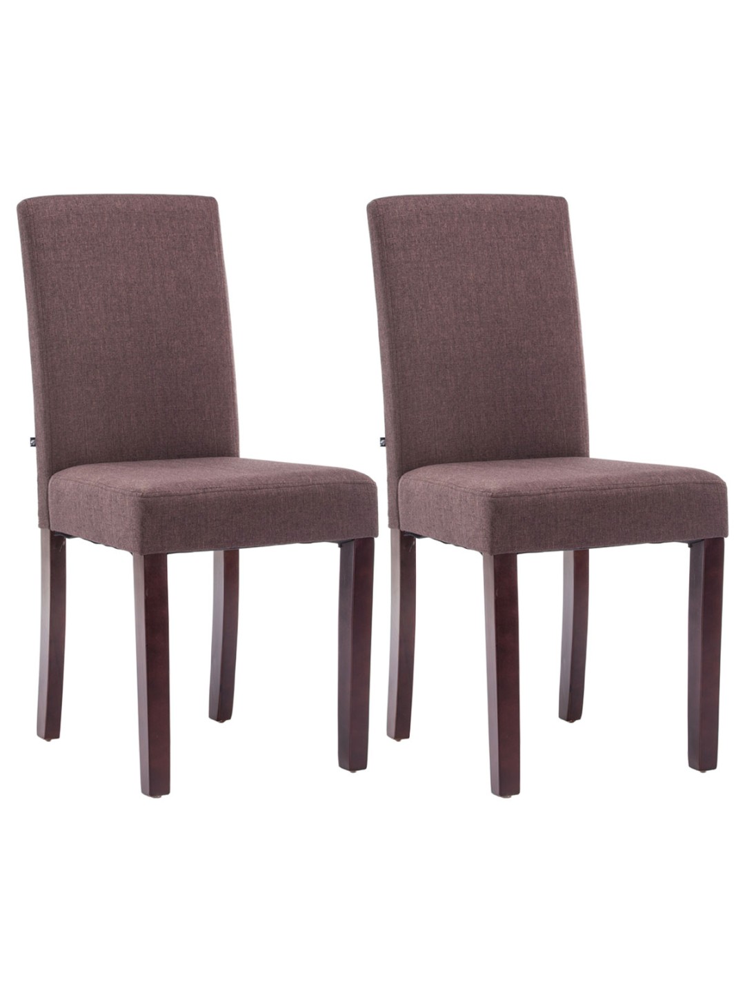Setti 2 ruokasalin tuolia Ina kangas cappuccino, ruskea