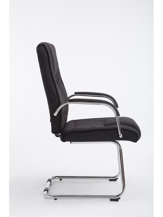 Vierailijatuoli Attila kangasta, musta