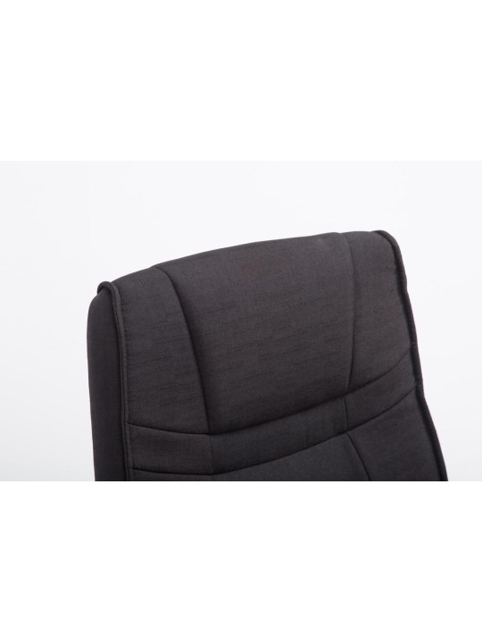 Vierailijatuoli Attila kangasta, musta