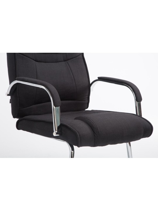 Vierailijatuoli Attila kangasta, musta