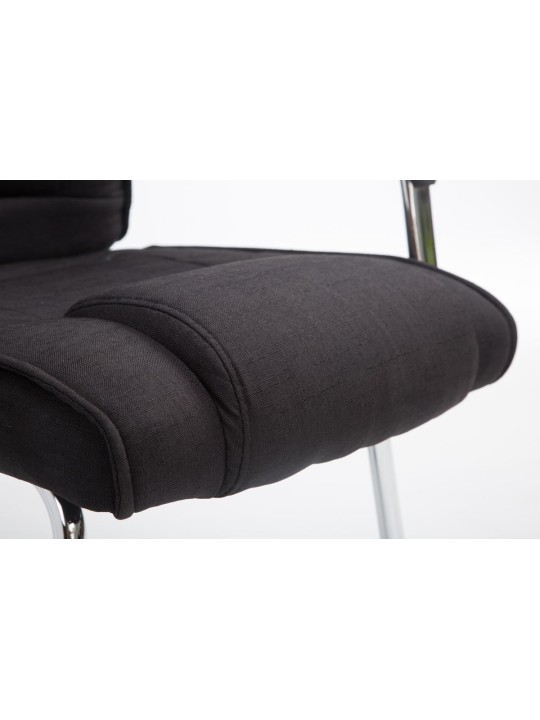 Vierailijatuoli Attila kangasta, musta