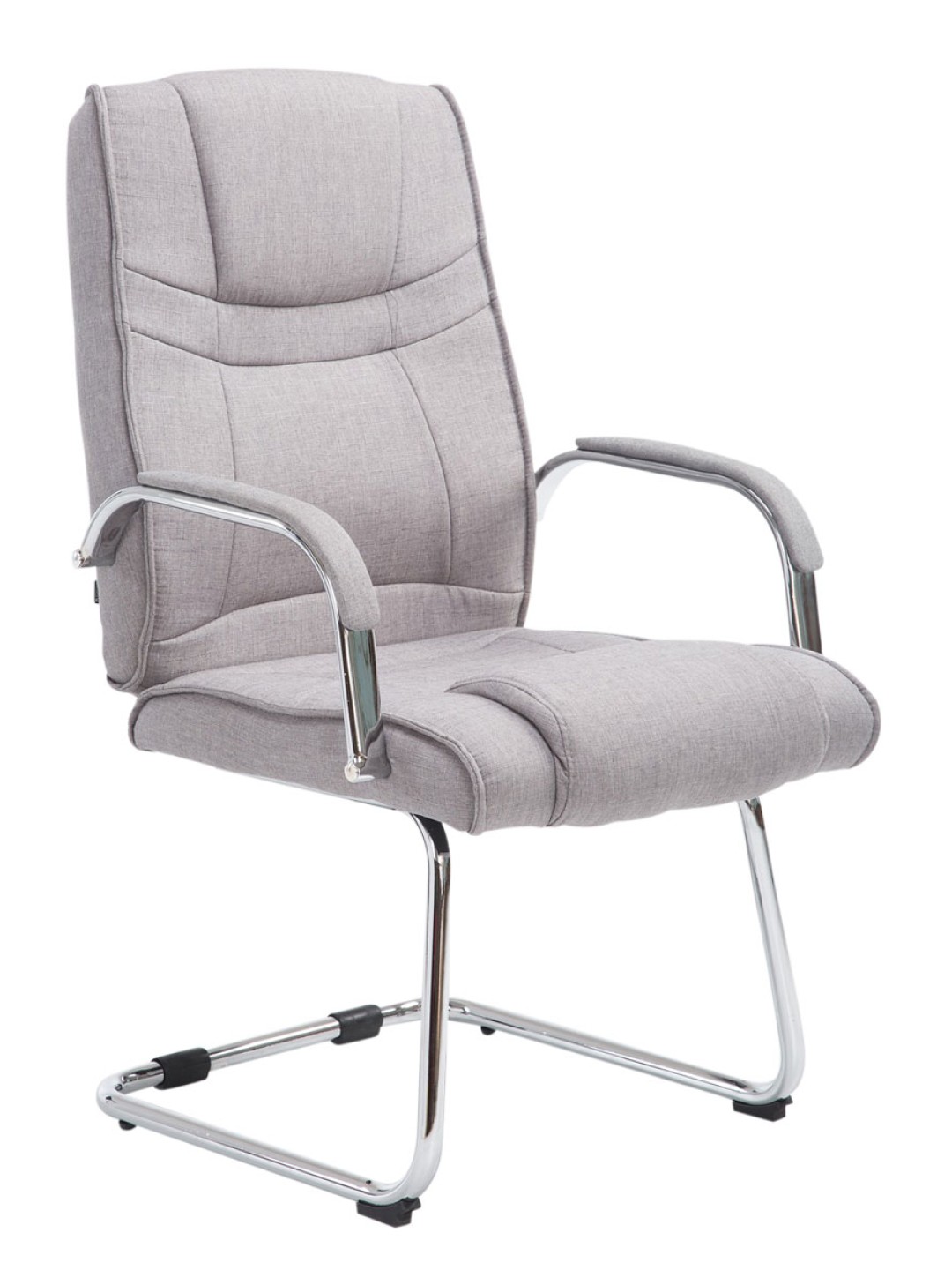 Vierailijatuoli Attila kangasta, harmaa