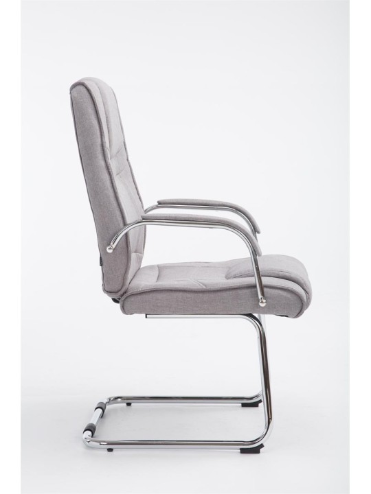 Vierailijatuoli Attila kangasta, harmaa