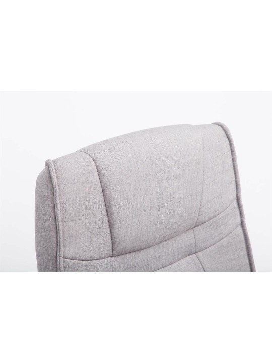 Vierailijatuoli Attila kangasta, harmaa