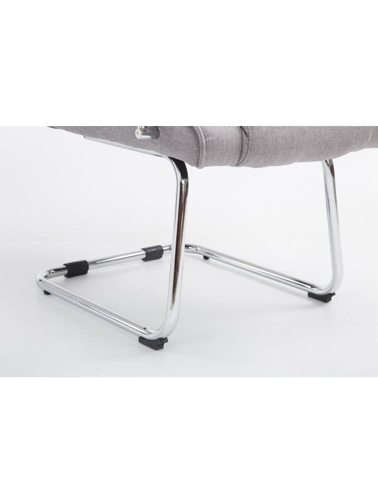 Vierailijatuoli Attila kangasta, harmaa