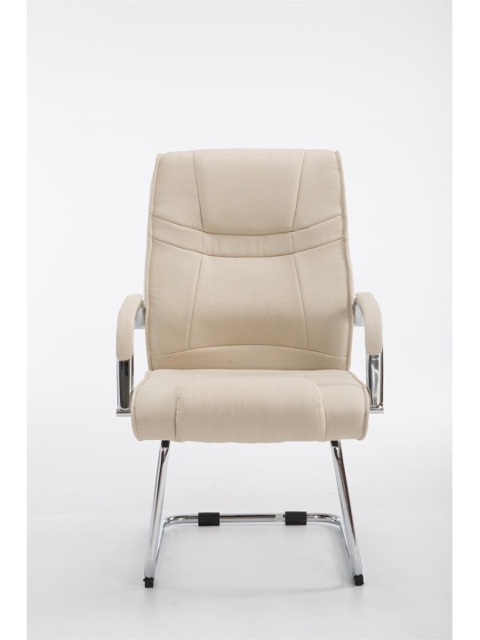 Vierailijatuoli Attila kangasta, kermanvärinen