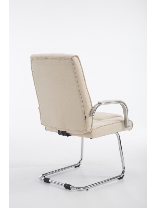 Vierailijatuoli Attila kangasta, kermanvärinen