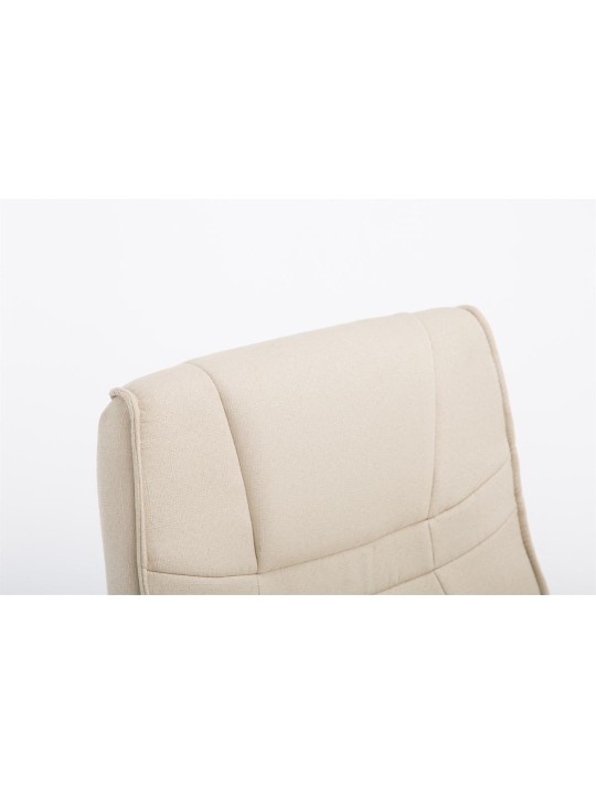 Vierailijatuoli Attila kangasta, kermanvärinen