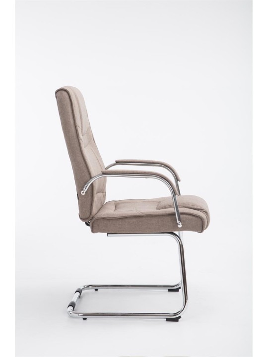 Vierailijatuoli Attila kangasta, taupe