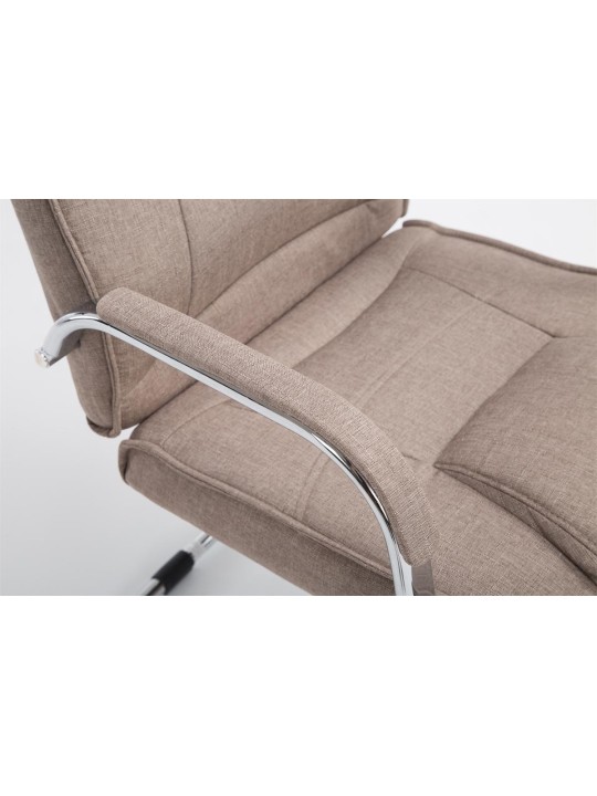 Vierailijatuoli Attila kangasta, taupe