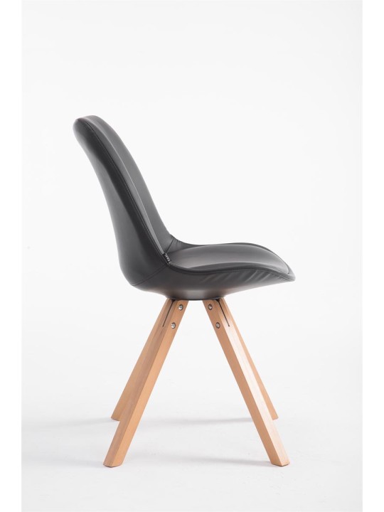 Laval Natura Squaren vierailijatuoli, musta