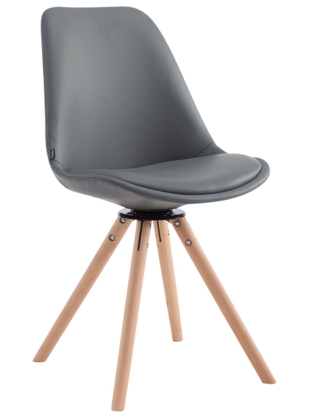 Vierailijatuoli Calais kääntyvä Natura Round, harmaa