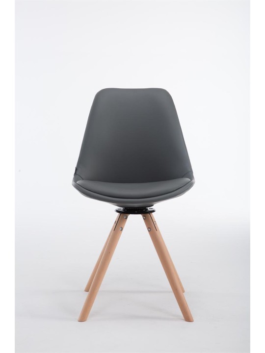 Vierailijatuoli Calais kääntyvä Natura Round, harmaa