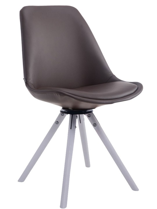 Vierailijatuoli Calais kääntyvä pyöreä, ruskea