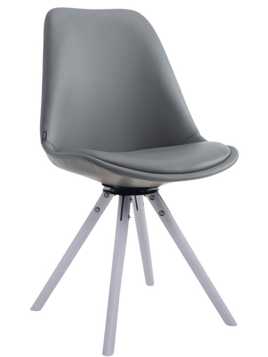 Vierailijatuoli Calais kääntyvä pyöreä, harmaa