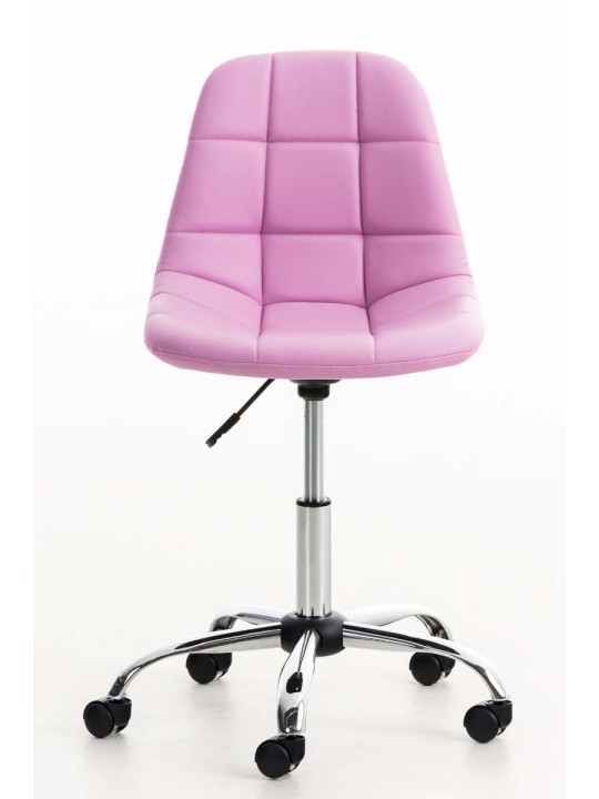 Emil keinonahkainen työtuoli, pinkki
