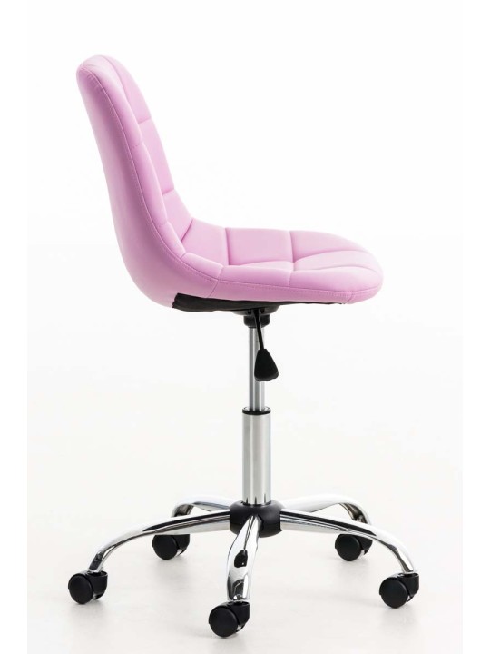 Emil keinonahkainen työtuoli, pinkki