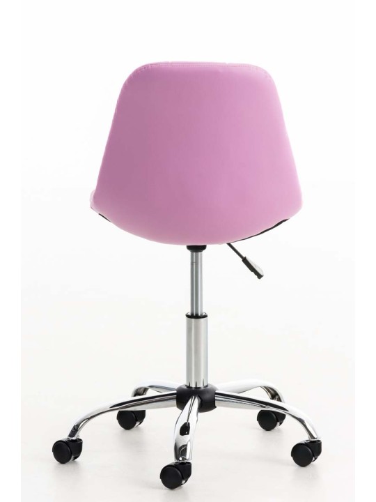 Emil keinonahkainen työtuoli, pinkki
