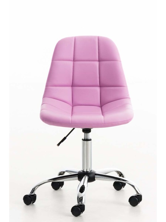 Emil keinonahkainen työtuoli, pinkki