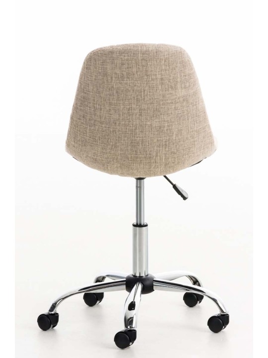 Työtuoli Emil kangasta, kermanvärinen