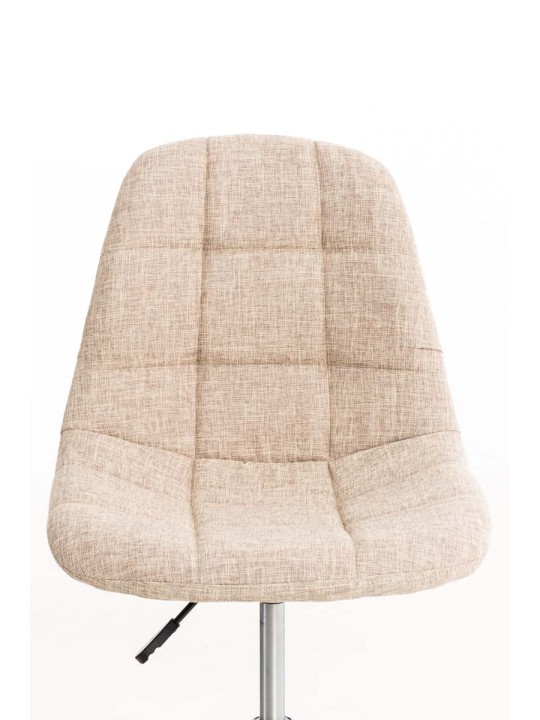 Työtuoli Emil kangasta, kermanvärinen