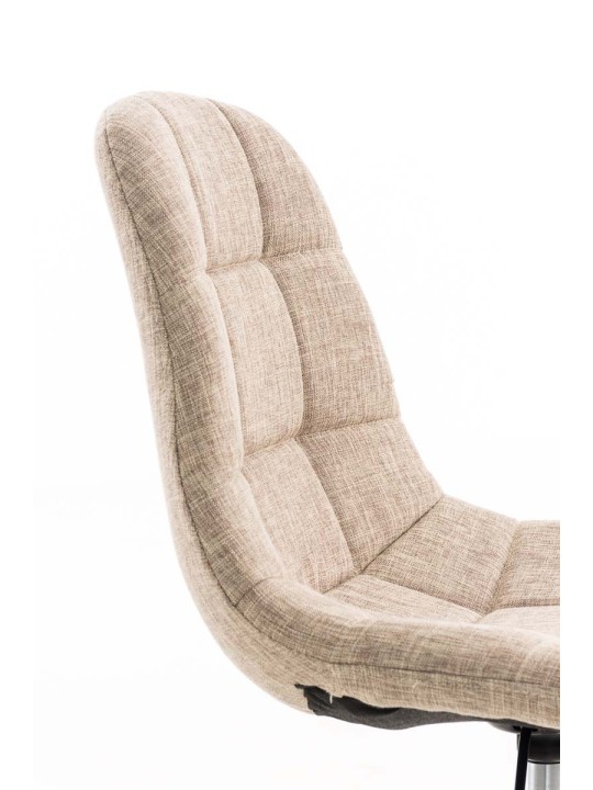 Työtuoli Emil kangasta, kermanvärinen