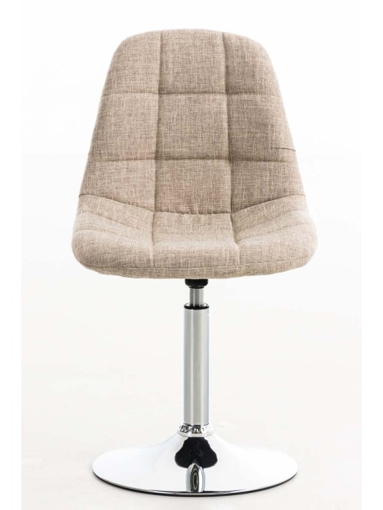 Tuoli Emil kangasta, kermanvärinen