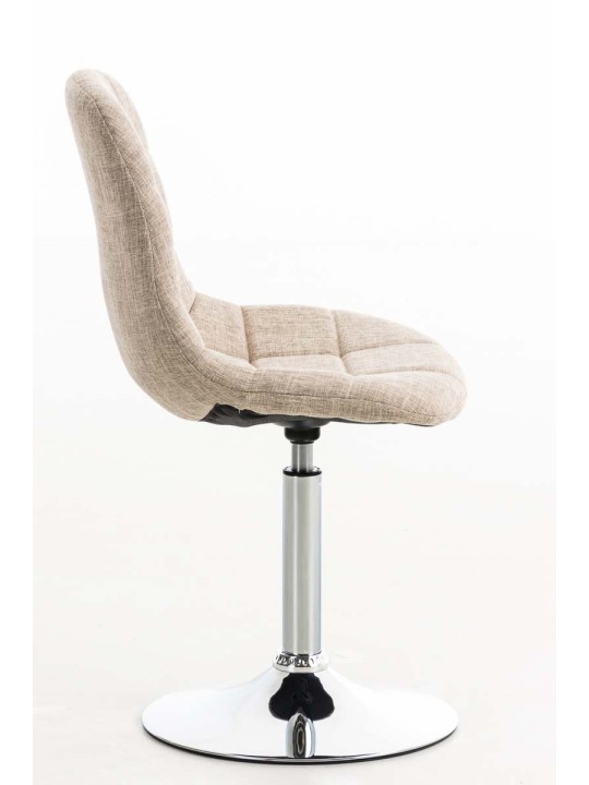 Tuoli Emil kangasta, kermanvärinen