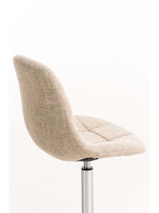 Tuoli Emil kangasta, kermanvärinen