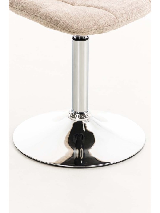 Tuoli Emil kangasta, kermanvärinen