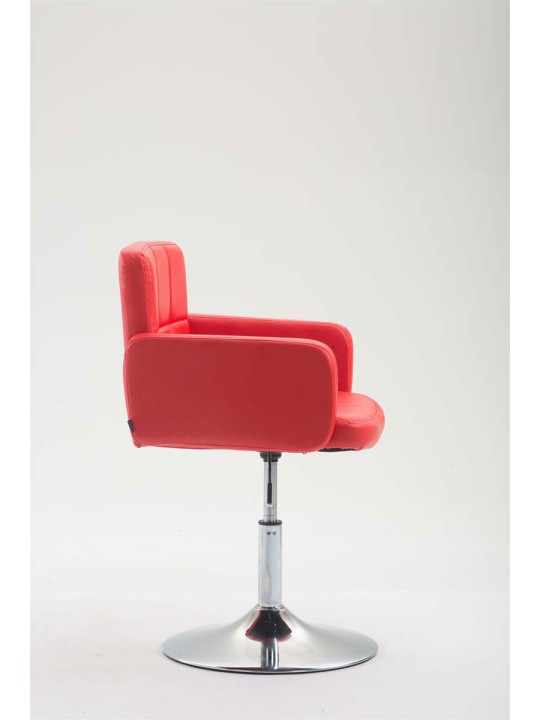 Lounger Los Angeles keinonahkaa, punainen