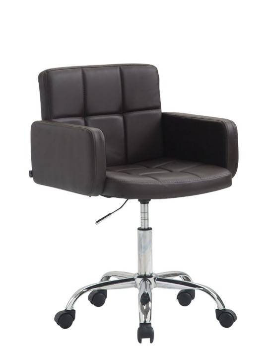 Työjakkara Los Angeles keinonahkaa, ruskea