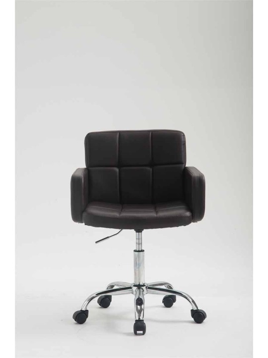 Työjakkara Los Angeles keinonahkaa, ruskea