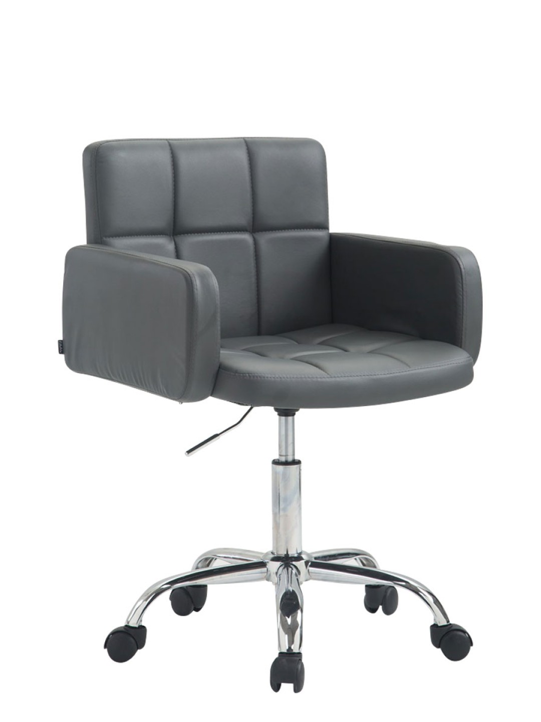 Työjakkara Los Angeles keinonahkaa, harmaa